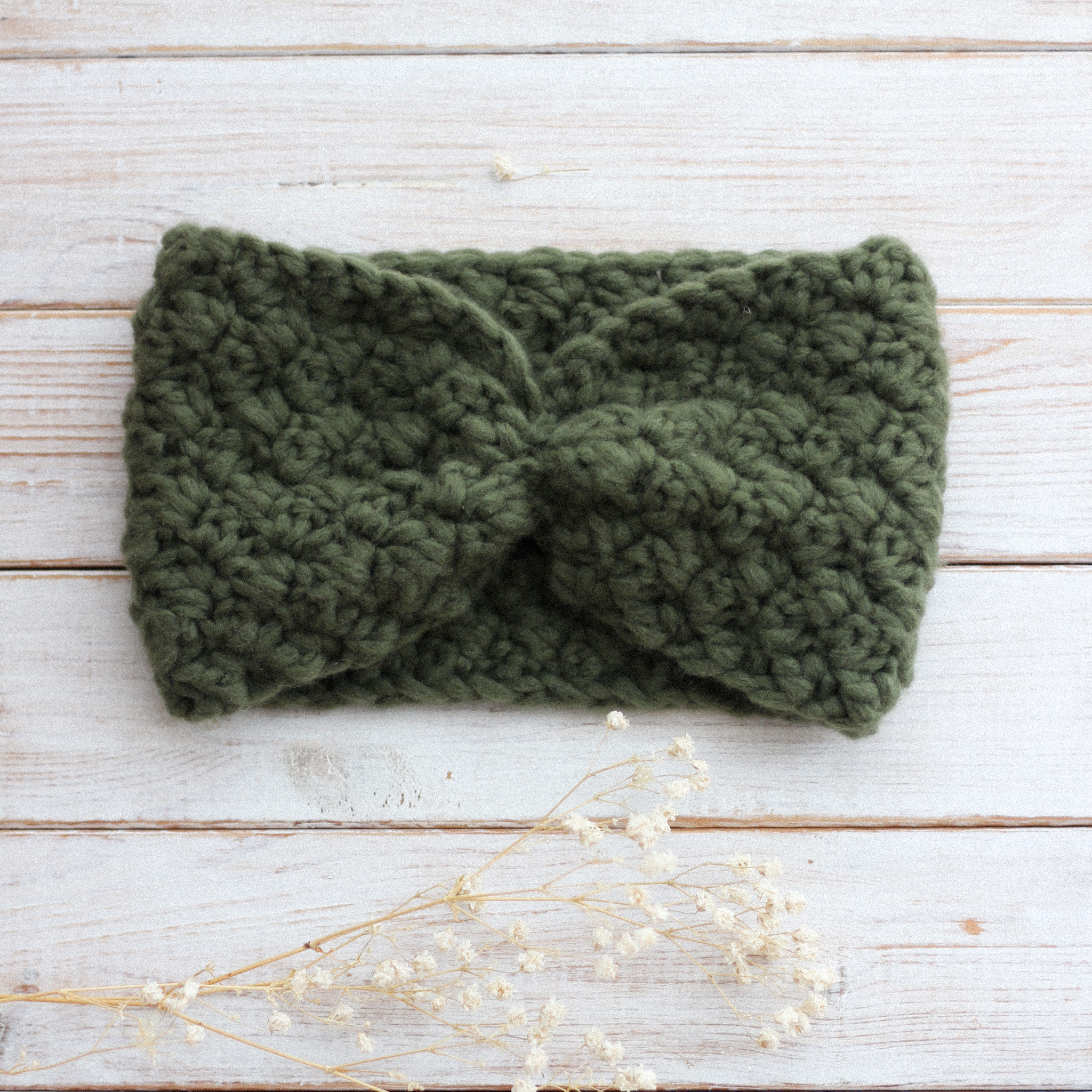 Lucie headband forest green