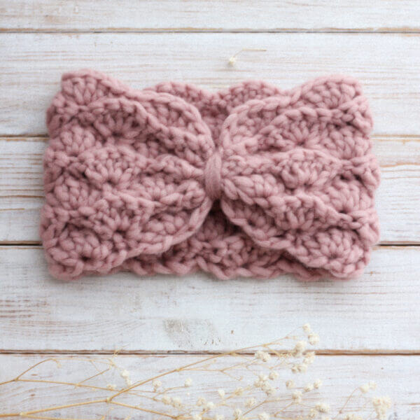 Mollie headband dusty pink