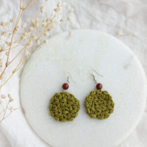 Jasmin Earrings | Olive